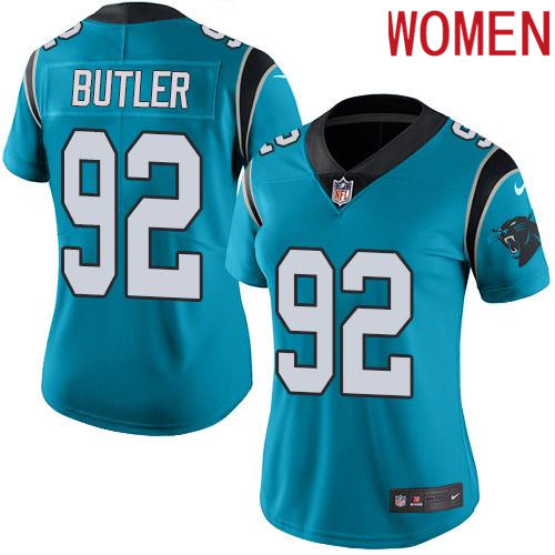 2019 Women Carolina Panthers #92 Butler blue Nike Vapor Untouchable Limited NFL Jersey